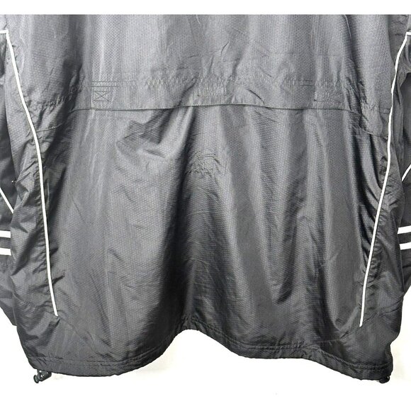 Kewl Mens Windbreaker Sports Jacket Hockey Full Zip Lined Vented Black Size XXL - Picture 6 of 16
